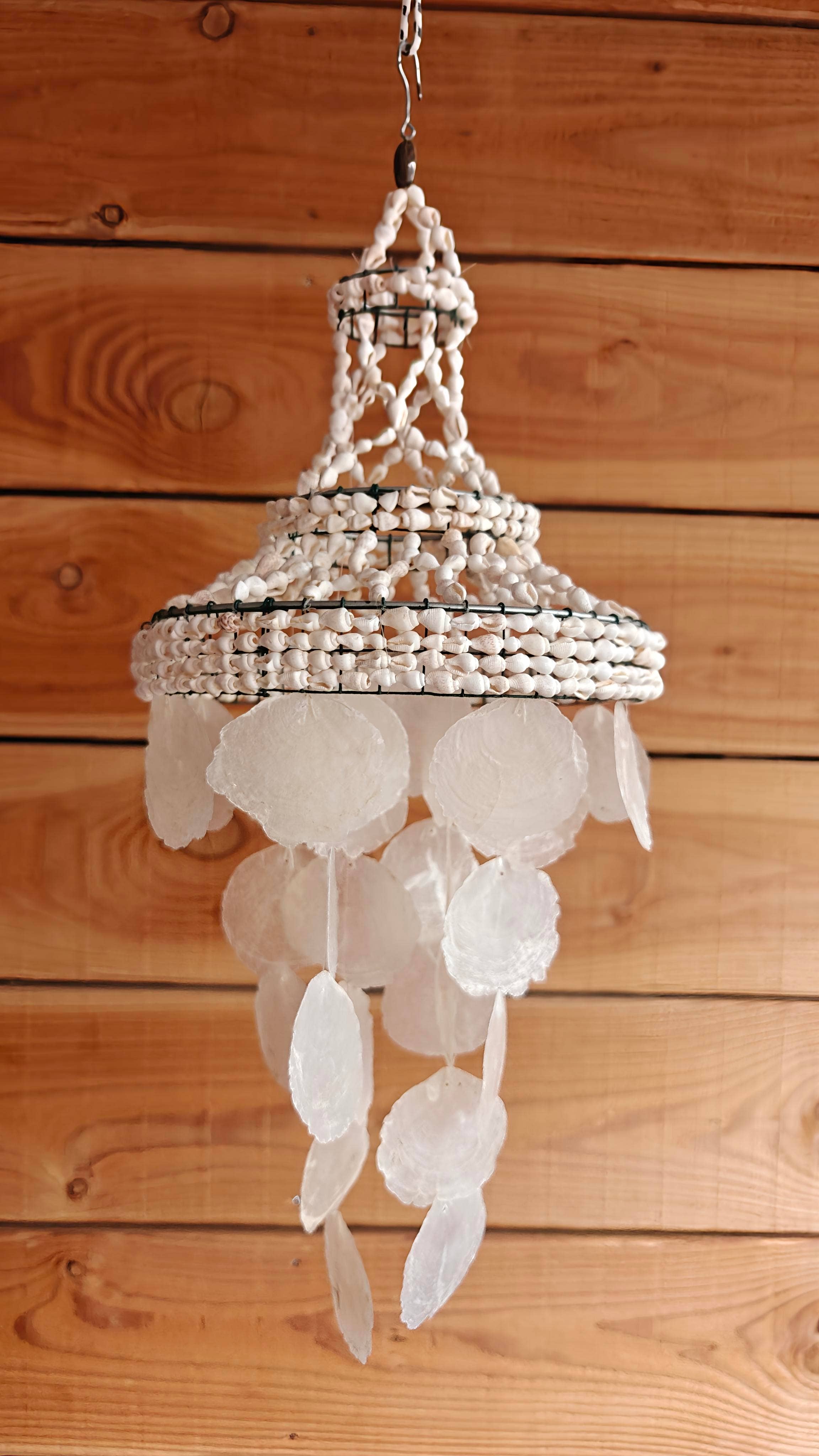 Capiz and Shell Lantern