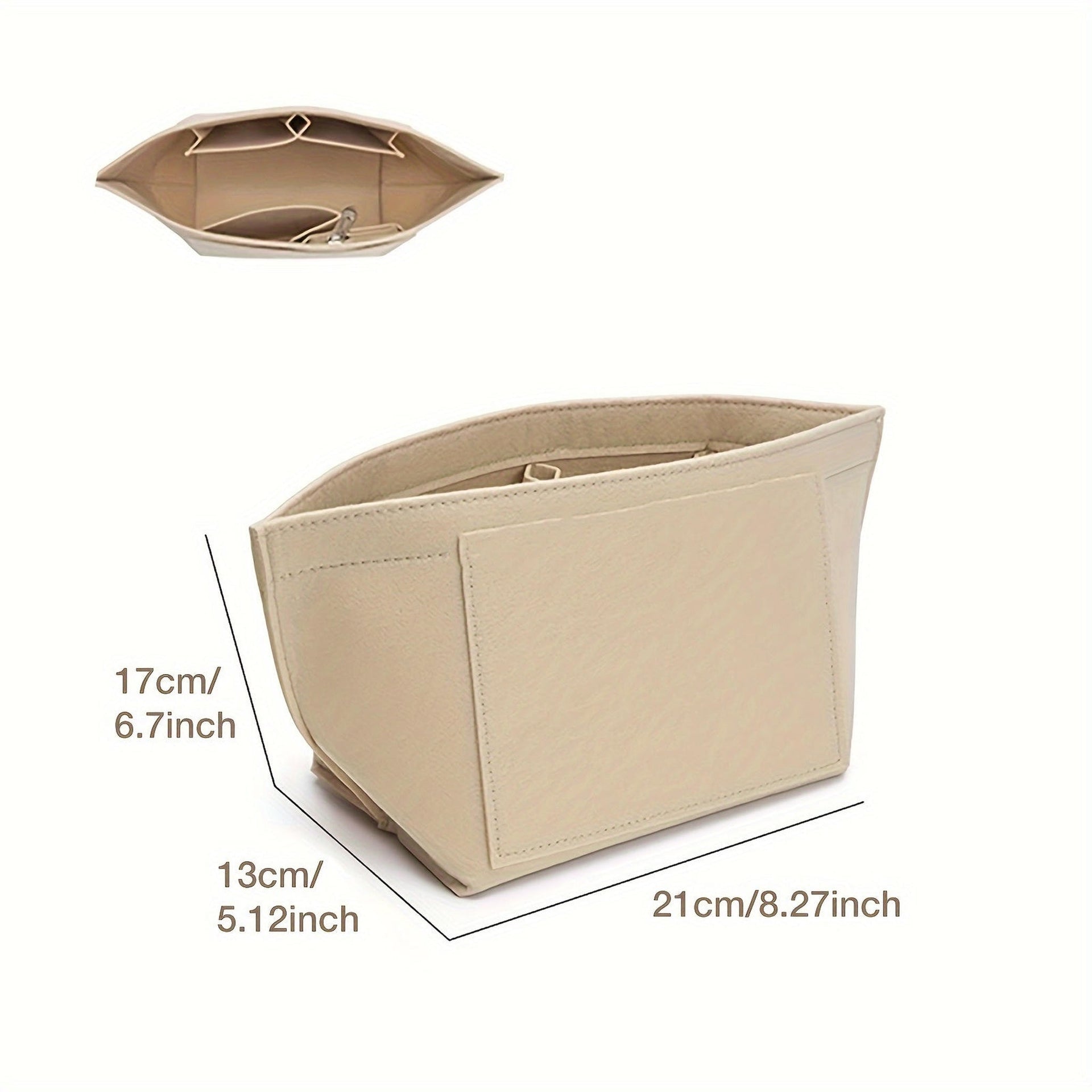 Stück Hochkapazitäts-Filz-Handtaschen-Organizer-Einsatz, weiche