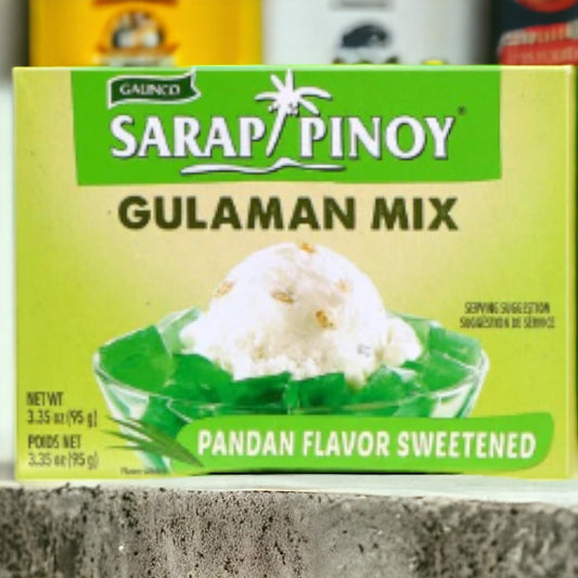 Gulaman Mix Pandan Flavor sweetened 95g