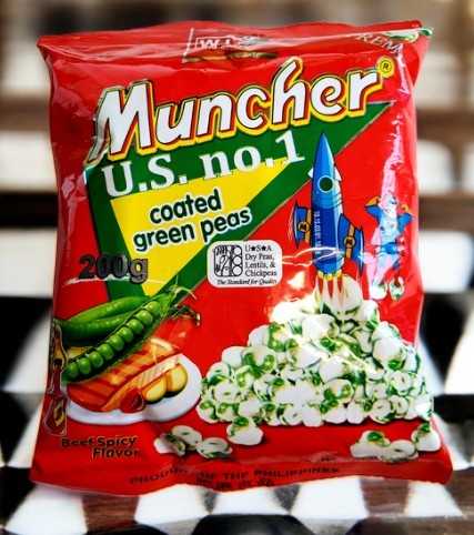 Muncher Green Peas Beef Spicy Flavor 200g