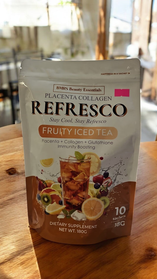 Refresco fruity iced tea Collagen Drink 10x18g