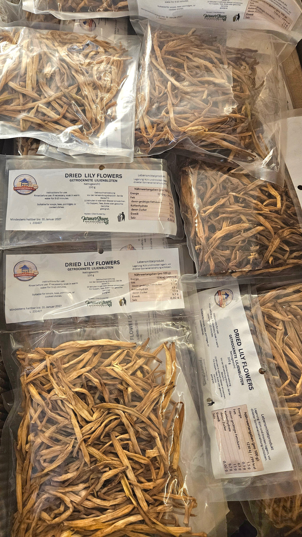 Dried Lily Flowers 100g