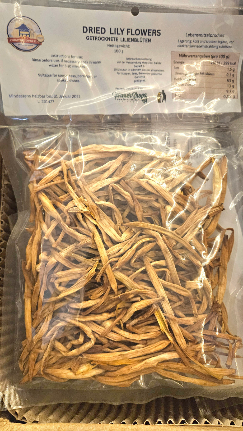 Dried Lily Flowers 100g