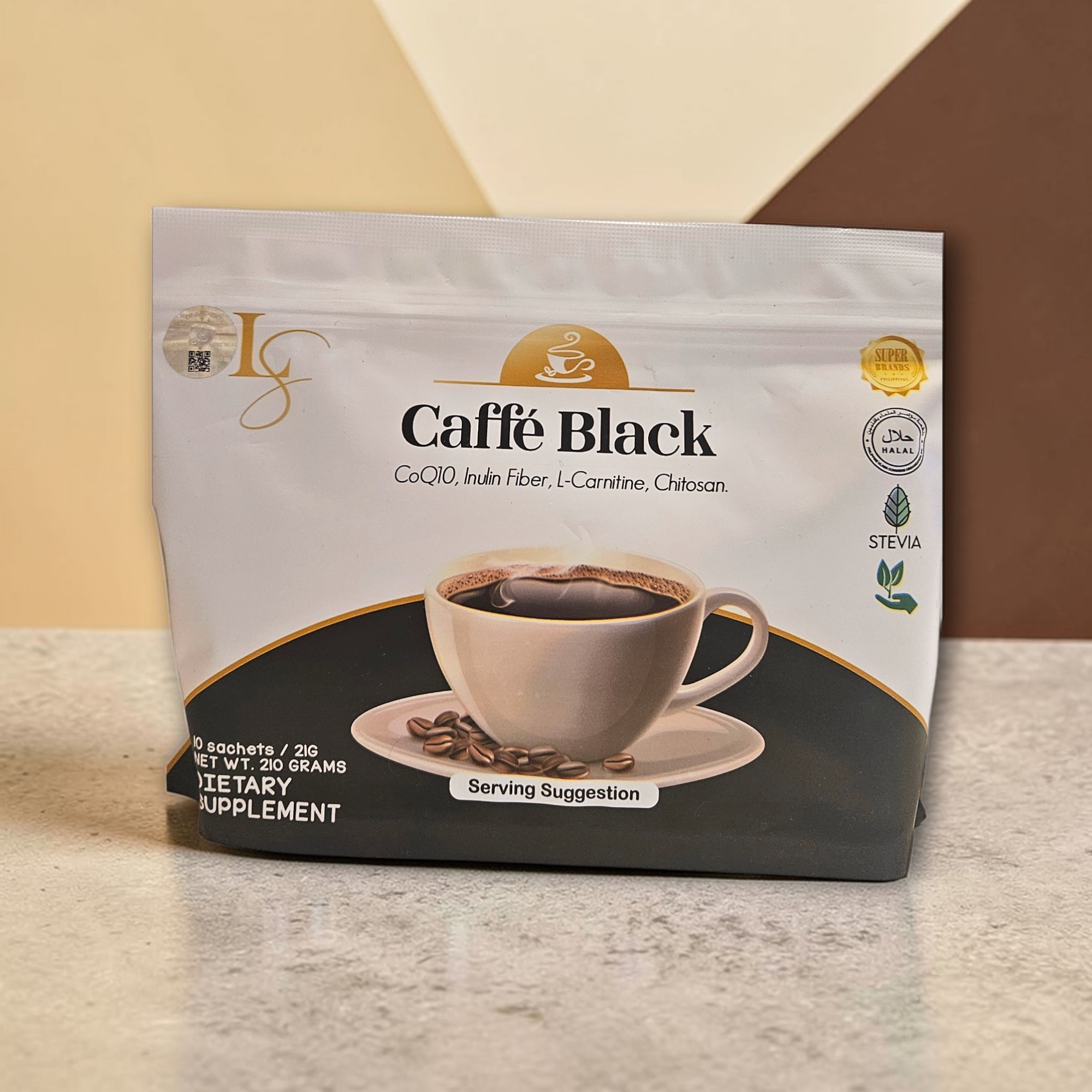 Luxe Slim Caffé black 10x21g