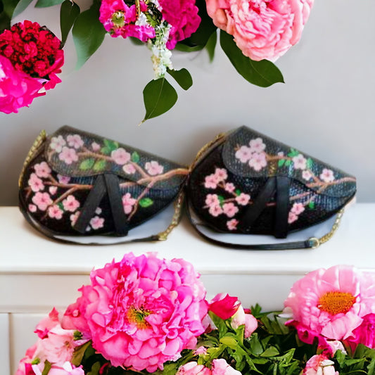 handpainted Saddle Bag Pandan