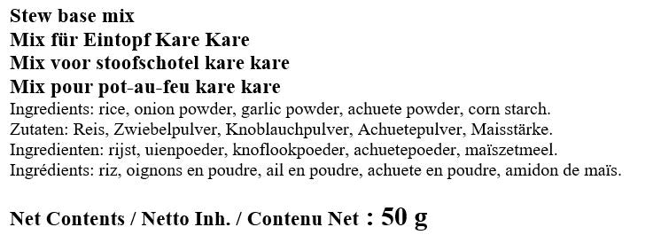 Eintopfbasis/Kare-Kare-Mischung 