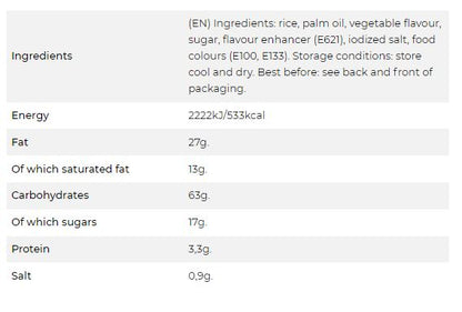 Snacku Rice Crackers vegetable flavored 60g