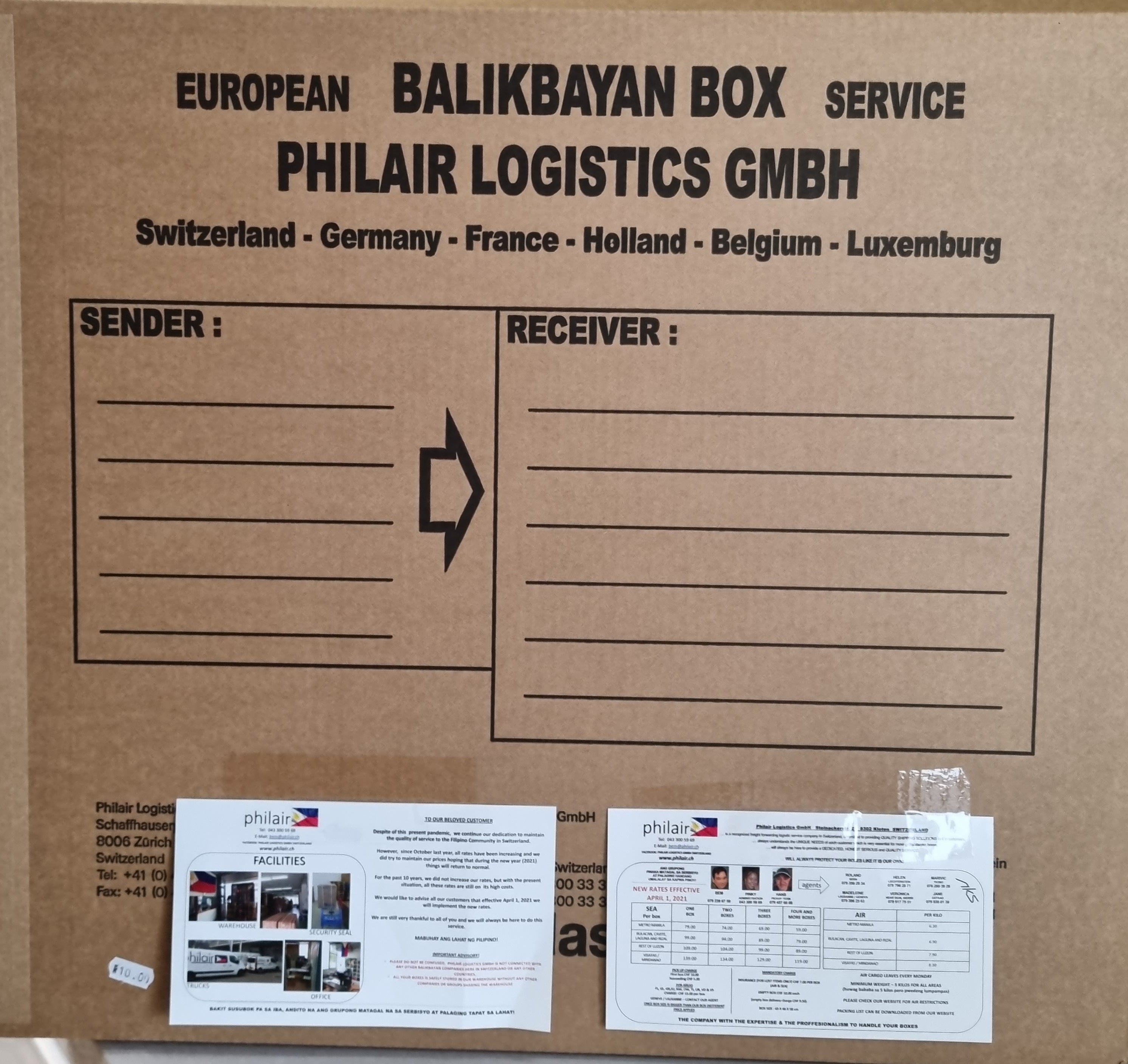 Philair Balikbayan Box PICK UP ONLY!