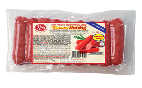 Frozen Nida Cheese Hotdog 500g